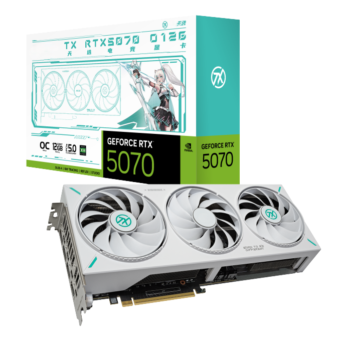 Pc Gaming Vr - بطاقة رسومات 2025 TX-RTX5070-O12G GDDR7 OC
