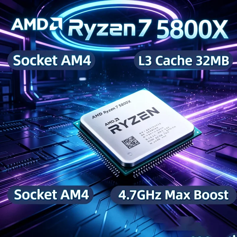 Pc Gaming Cpu - معالج AMD Ryzen 7 5800X لترقية