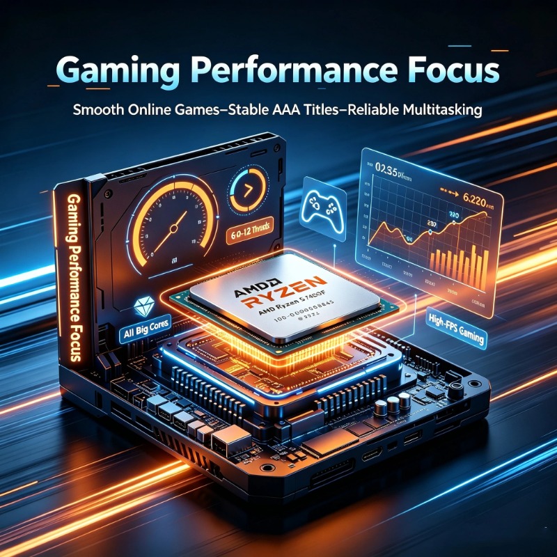 معالج ألعاب R5 7400F لبناء أنظ - مراجعة Pc Gaming Cpu وسعره