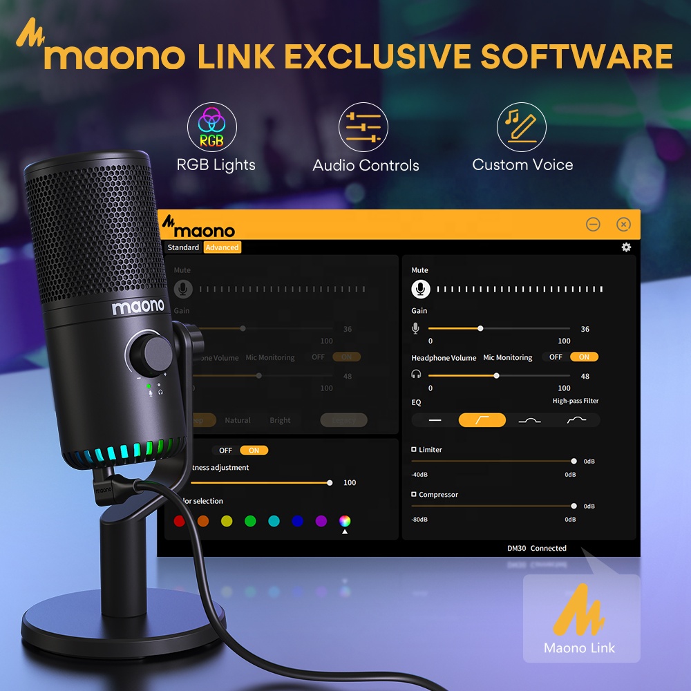 مايكروفون ألعاب MAONO قابل للب - مراجعة Pc Gaming Rgb وسعره
