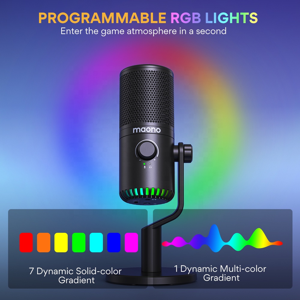 مايكروفون ألعاب MAONO قابل للب - مراجعة Pc Gaming Rgb وسعره