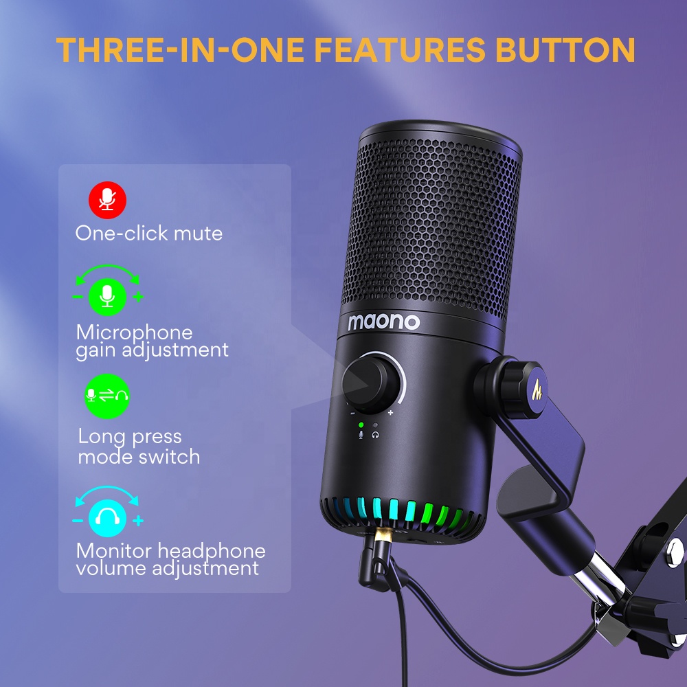 مايكروفون ألعاب MAONO قابل للب - مراجعة Pc Gaming Rgb وسعره