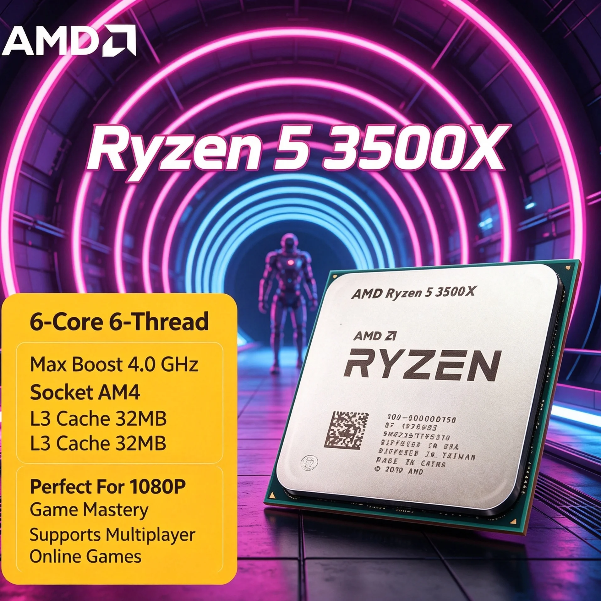 معالج AMD Ryzen 5 3500X للكمبي - مراجعة Pc Gaming Cpu وسعره
