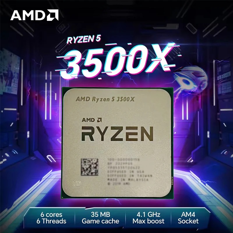 معالج AMD Ryzen 5 3500X للكمبي - مراجعة Pc Gaming Cpu وسعره