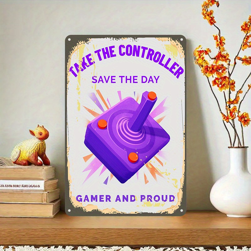 لافتة معدنية مضحكة لوحدة تحكم  - مراجعة Gaming Controller وسعره