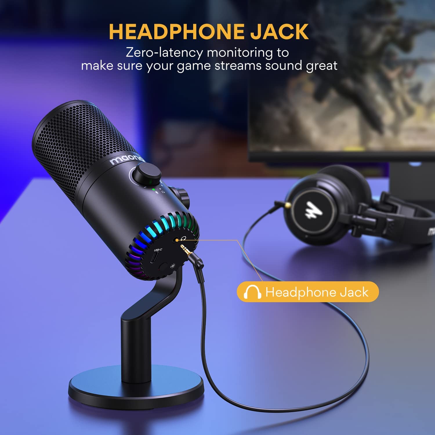 مايكروفون الألعاب Maono DM30 م - مراجعة Pc Gaming Rgb وسعره