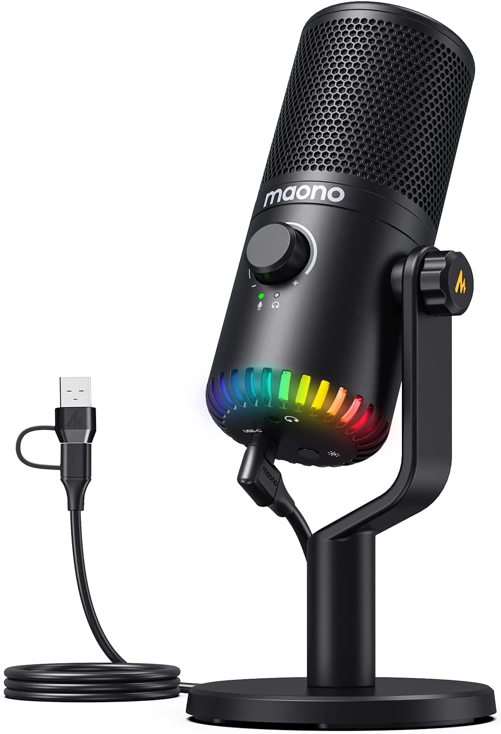 مايكروفون الألعاب Maono DM30 م - مراجعة Pc Gaming Rgb وسعره